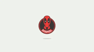 Minimalist Comic Deadpool Wallpaper 4K, Minimal category