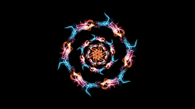 Blue Pink Orange Color Circle Abstract Wallpaper 4K 1920x1080 Blue, Pink, Orange, Color, Circle, Abstract, Cool, Desktop, Gray, White, Brown, Ultrawide, Full HD