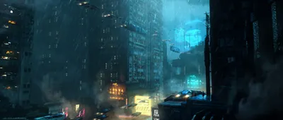 Fantasy Cityscape Night Wallpaper 4K, World category