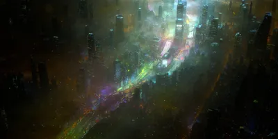 Futuristic Sci Cityscape Wallpaper 4K, World category
