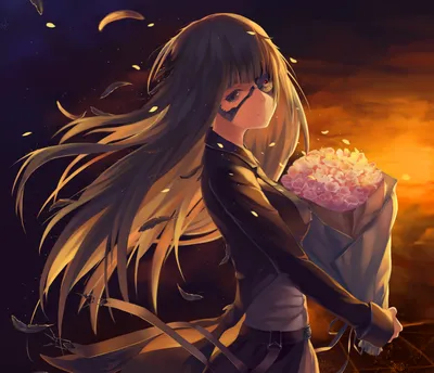 Brown Hair Long Nature Wallpaper 4K 2840x2440 Brown, Hair, Long, Flower, Tears, Anime, Original:, Desktop, Orange, Square, QHD