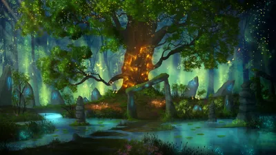 Mystical Tree Enchanting Fantasy Forest Fantasy Wallpaper 4K 2560x1440 Hd, Desktop, Wallpaper, Featuring, A, Mystical, Tree, In, Enchanting, Fantasy, Forest, Glowing, Purple, Gray, Brown, Ultrawide, QHD