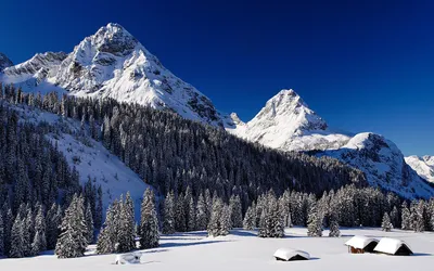 Serene Winter Landscape Snow Covered Nature Wallpaper 4K 1920x1200 Hd, Desktop, Wallpaper, Of, A, Serene, Winter, Landscape, Featuring, Snow-covered, Mountains, Trees, White, Ultrawide, Full HD