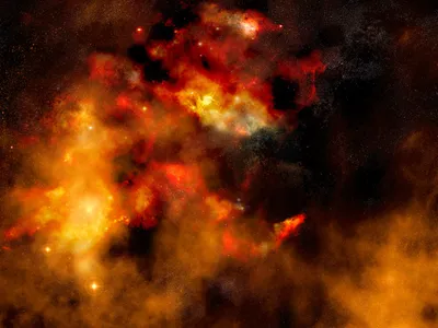 Vibrant Fiery Sci Wallpaper 4K, Space category