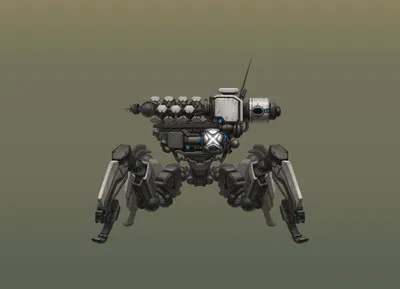 Detailed Mech Design Sci Multi Minimal Wallpaper 4K 1920x1386 A, Detailed, Mech, Design, In, Sci-fi, Style, Featuring, Multi-legged, Robotic, Structure, Intricate, Gray, Landscape, Full HD