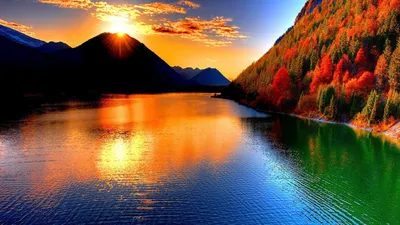 Calm Nature Wallpaper Nature Wallpaper 4K 1920x1080 Purple, Orange, White