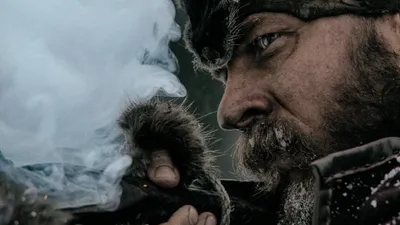 Close Frost Bitten Nature Wallpaper 4K 3840x2160 Close-up, Of, A, Frost-bitten, Bearded, Frontiersman, From, The, Revenant, Lighting, Pipe, Amid, Gray, Ultrawide, 4k