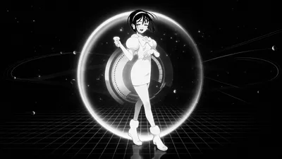 Crisp Monochrome Wallpaper Space Wallpaper 4K 3840x2160 Monochrome, Alien, Stage, 4k, Ultra, Hd, Pc, Desktop, Stylized, Female, Android, Posing, White, Ultrawide