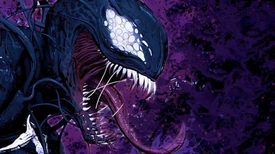 Venom Comic His Black/Dark Wallpaper 4K 1920x1080 Hd, Pc, Desktop, Wallpaper, Of, Venom, From, A, Comic, Showcasing, His, Menacing, White, Ultrawide, Full HD