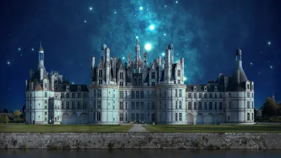 Misty Teau Wallpaper Fantasy Wallpaper 4K 3840x2160 4k, Ultra, Hd, Pc, Desktop, Wallpaper/background:, Of, Château, Teau, Chambord, Man-made, Fantasy, Brown, Ultrawide