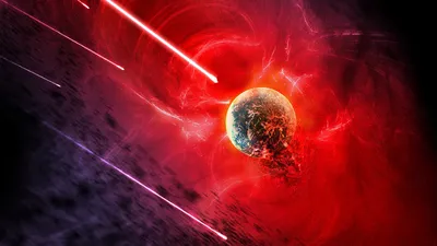 Planet Explosion Space Wallpaper 4K, Space category