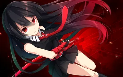 Calm Akame Wallpaper Black/Dark Wallpaper 4K 1920x1200 Hd, Desktop, Wallpaper, Featuring, Akame, From, Ga, Kill, Long, Black, Hair, Red, White, Ultrawide, Full HD