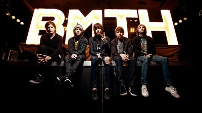 Sleek Band Wallpaper Abstract Wallpaper 4K 1920x1080 Hd, Desktop, Wallpaper, Of, The, Band, Bring, Me, Horizon, Sitting, Front, Illuminated, White, Ultrawide, Full HD