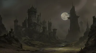 Crisp Dark Wallpaper Wallpaper 4K, Fantasy category