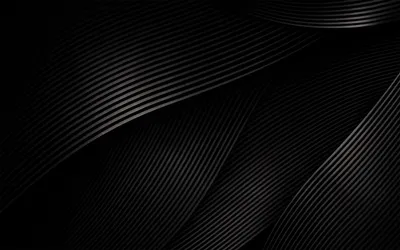 Abstract Black Smooth Wavy Wallpaper 4K, Abstract category