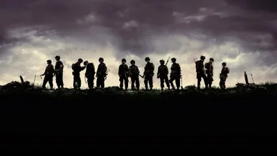 Vivid Band Wallpaper Nature Wallpaper 4K 3840x2160 Band, Of, Brothers, 4k, Ultra, Hd, Pc, Desktop, Silhouetted, Soldiers, Stand, Along, Gray, Ultrawide