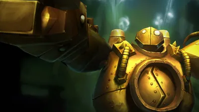 Vivid Blitzcrank Wallpaper Games Wallpaper 4K 1920x1080 Blitzcrank, League, Of, Legends, Video, Game, Desktop, Brown, Orange, Ultrawide, Full HD