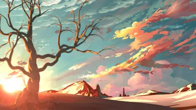 Anime Scenery Cave Abstract Wallpaper 4K 3840x2160