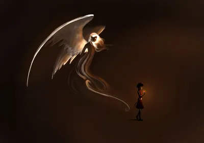 Fantastical Luminous Angel Wallpaper 4K, Abstract category