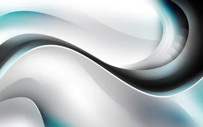 Abstract Cgi Design Smooth Flowing Wallpaper 4K, Black/Dark category