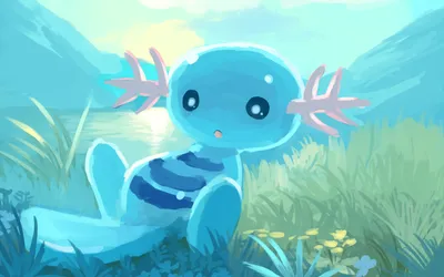Calm Wooper Wallpaper Games Wallpaper 4K 1920x1200 Hd, Pc, Desktop, Wallpaper, Featuring, Wooper, A, Playful, Pok, Mon, Set, Bright, White, Ultrawide, Full HD
