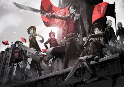 Dark Characters Wallpaper Abstract Wallpaper 4K 1920x1347 Hd, Desktop, Wallpaper, Featuring, Characters, From, Attack, On, Titan, Including, Hange, Sasha, White, Landscape, Full HD