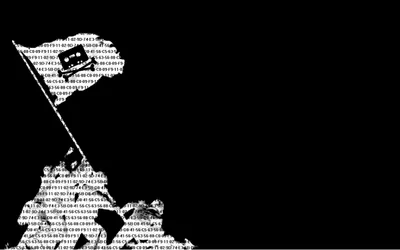 Dark Silhouette Wallpaper Technology Wallpaper 4K 1920x1200 A, Striking, Hd, Desktop, Wallpaper, Featuring, Silhouette, Figure, Raising, Flag, Adorned, Hacker, White, Gray, Ultrawide, Full HD