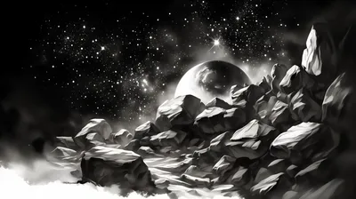 Crisp Black Wallpaper Space Wallpaper 4K 2912x1632 A, Stunning, Black, And, White, Hd, Wallpaper, Featuring, Starry, Space, Scene, Distant, Ultrawide, QHD