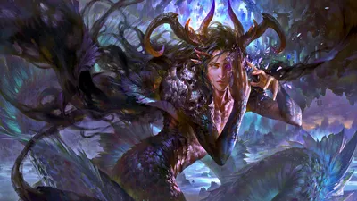 Fantasy Zodiac Themed Fantasy Wallpaper 4K 1920x1080 Hd, Fantasy, Zodiac-themed, Desktop, Wallpaper, Featuring, An, Ethereal, Figure, Antler-like, Branches, Amidst, White, Brown, Pink, Ultrawide, Full HD