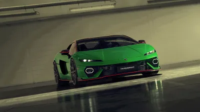 Temerario Vibrant Green Showcased Sleek Cars Wallpaper 4K 3840x2160 A, Striking, Lamborghini, Temerario, In, Vibrant, Green, Showcased, Sleek, Indoor, Setting, High-definition, Gray, Ultrawide, 4k