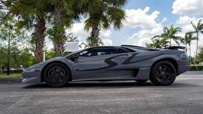 Side Profile Gray Sports Cars Wallpaper 4K 6000x3376 Side, Profile, Of, A, Gray, Lamborghini, Sports, Car, Parked, Palm, Trees, Under, White, Ultrawide, 4k