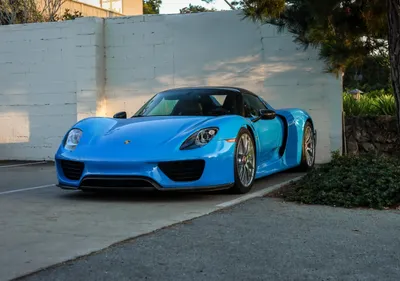 Misty Blue Wallpaper Cars Wallpaper 4K 5547x3895 A, Blue, Porsche, 918, Spyder, Supercar, Parked, Near, White, Wall, Captured, Ultra, Gray, Landscape, 4k