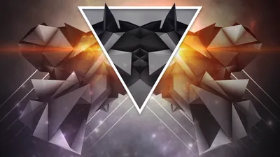 Epic Abstract Wallpaper Abstract Wallpaper 4K 1920x1080 Abstract, 3d, Cgi, Artwork, Featuring, Geometric, Shapes, And, Facets, Mirrored, Triangular, Design, Gray, White, Ultrawide, Full HD