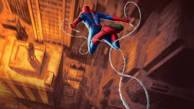 Vivid Spider Wallpaper World Wallpaper 4K 3840x2160 Spider-man, Brand, New, Day, 4k, Ultra, Hd, Pc, Desktop, Showing, Swinging, Brown, Orange, Ultrawide