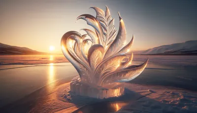 Calm Ice Wallpaper Wallpaper 4K, Nature category