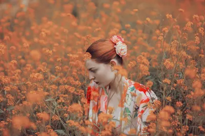 Epic Orange Wallpaper Nature Wallpaper 4K 2048x1365 Orange, Flower, Summer, Model, Woman, Mood, Hd, Desktop, Brown, Ultrawide, Full HD