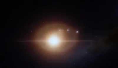 Sleek Sci Wallpaper Space Wallpaper 4K 1679x973 Hd, Sci-fi, Desktop, Wallpaper, Depicting, A, Bright, Star, Several, Smaller, Glowing, Orbs, White, Gray, Ultrawide