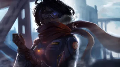 Fantasy Woman Dressed Scarf Fantasy Wallpaper 4K 1920x1080 Hd, Desktop, Wallpaper, Featuring, A, Fantasy, Scene, With, Woman, Dressed, Scarf, Goggles, Gray, Ultrawide, Full HD