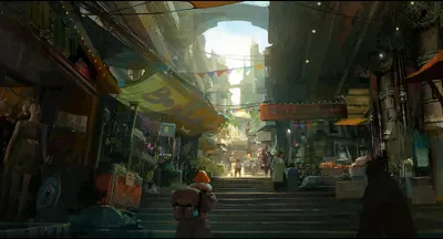 Anime City Vibrant World Wallpaper 4K 2004x1080 Anime, City, Scene, Depicted, In, Vibrant, Detail, Showing, Bustling, Narrow, Street, Filled, White, Ultrawide, Full HD