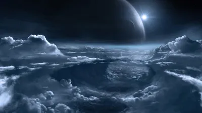 Sci Dramatic Space Distant Planet Space Wallpaper 4K 4096x2304 Hd, Sci-fi, Desktop, Wallpaper, Featuring, A, Dramatic, Space, Scene, Clouds, Distant, Planet, Brown, Gray, Ultrawide, 4k
