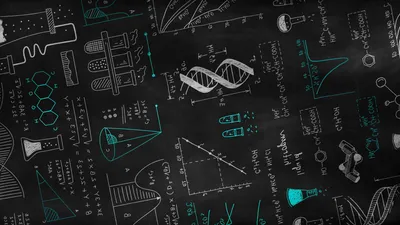 Vibrant Hand Wallpaper Technology Wallpaper 4K 1920x1080 Hd, Desktop, Wallpaper, Featuring, Hand-drawn, Physics, And, Chemistry, Formulas, Molecular, Structures, Scientific, Gray, Pink, Ultrawide, Full HD