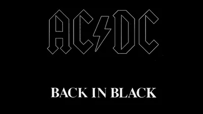 Bold Back Wallpaper Black/Dark Wallpaper 4K 1920x1080 Ac/dc, Back, In, Black, Graphic, Featuring, Bold, Iconic, Logo, Sleek, Serving, Desktop, Gray, Teal, Ultrawide, Full HD