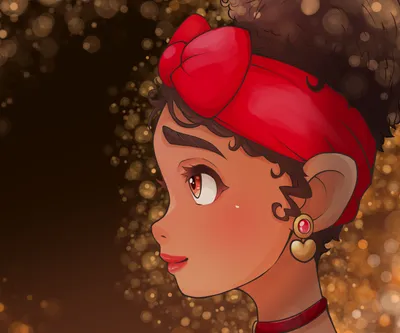 Dolores Madrigal Movie Encanto Abstract Wallpaper 4K 3050x2542 Dolores, Madrigal, From, The, Movie, Encanto, Side, Profile, Red, Headscarf, Heart, Orange, Square, QHD