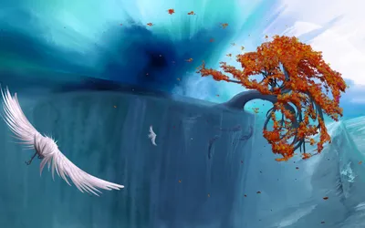 Vivid Vivid Wallpaper Animals Wallpaper 4K 1920x1200 Hd, Desktop, Wallpaper, Featuring, A, Vivid, Artistic, Painting, Fiery, Orange, Tree, Cliff, Gray, Brown, Ultrawide, Full HD