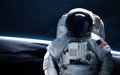 Sci Astronaut Floating Earth Limb Wallpaper 4K, Space category