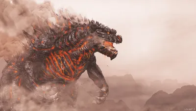 Fierce Fiery Godzilla Emerging Fantasy Wallpaper 4K 5100x2880 A, Stunning, 4k, Ultra, Hd, Desktop, Wallpaper, Featuring, Fierce, Fiery, Godzilla, Emerging, White, Ultrawide
