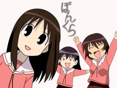 Epic Anime Wallpaper Abstract Wallpaper 4K 1600x1200 Anime, Azumanga, Daioh, Hd, Pc, Desktop, Wallpaper, And, Showing, Three, Cheerful, Schoolgirls, White, Landscape