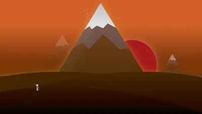 Epic Sunset Wallpaper Nature Wallpaper 4K 1920x1080 Sunset, Minimalist, Artistic, Mountain, Hd, Desktop, Wallpaper, Orange, Brown, Black, Ultrawide, Full HD