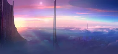 Futuristic Sci City Towering Skyscrapers Nature Wallpaper 4K 3776x1730 Hd, Desktop, Wallpaper, Featuring, A, Futuristic, Sci-fi, City, Towering, Skyscrapers, Emerging, Above, White, Ultrawide, QHD