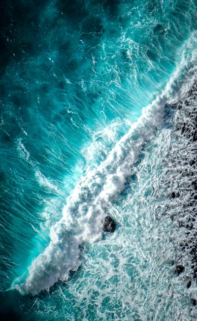 Dreamy Seawaves Wallpaper Nature Wallpaper 4K 3000x4895